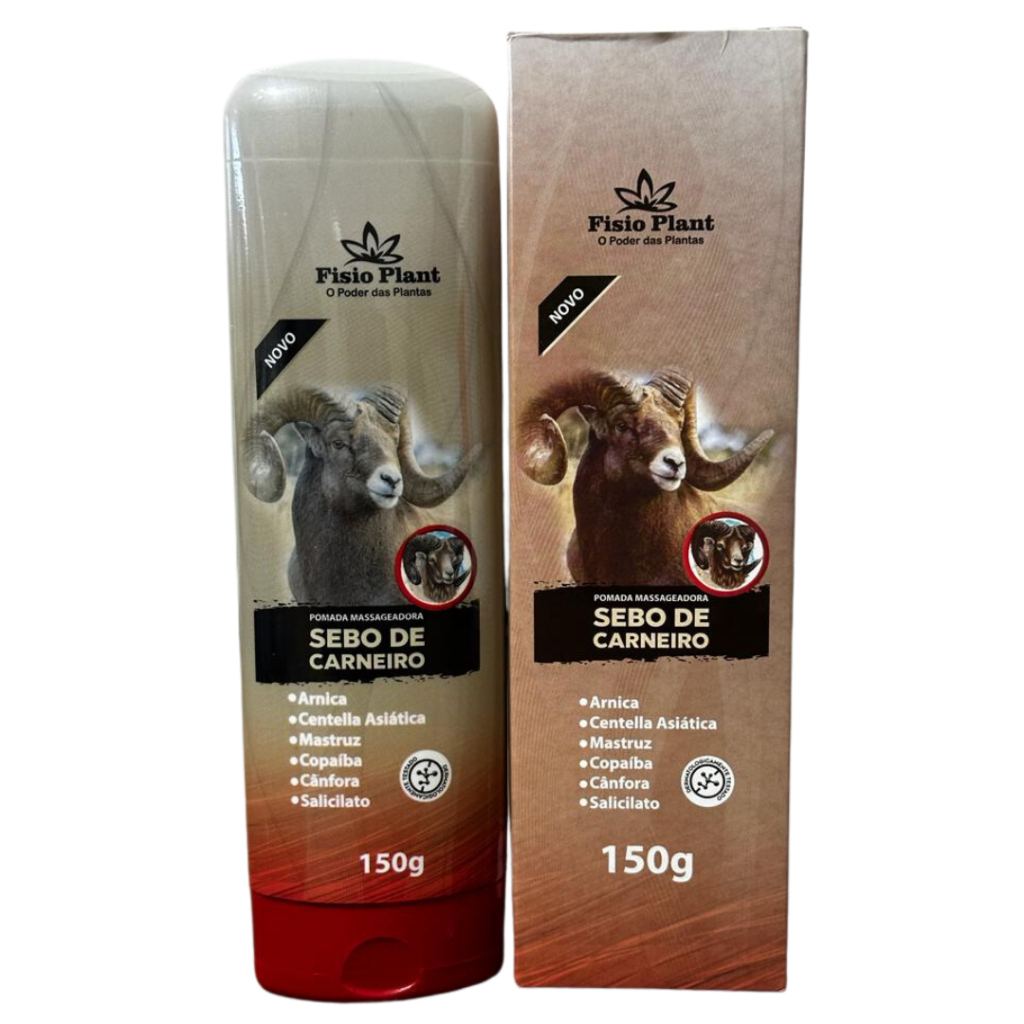 GEL MASSAGEADOR SEBO DE CARNEIRO 150g - FISIO PLANT | Shopee Brasil