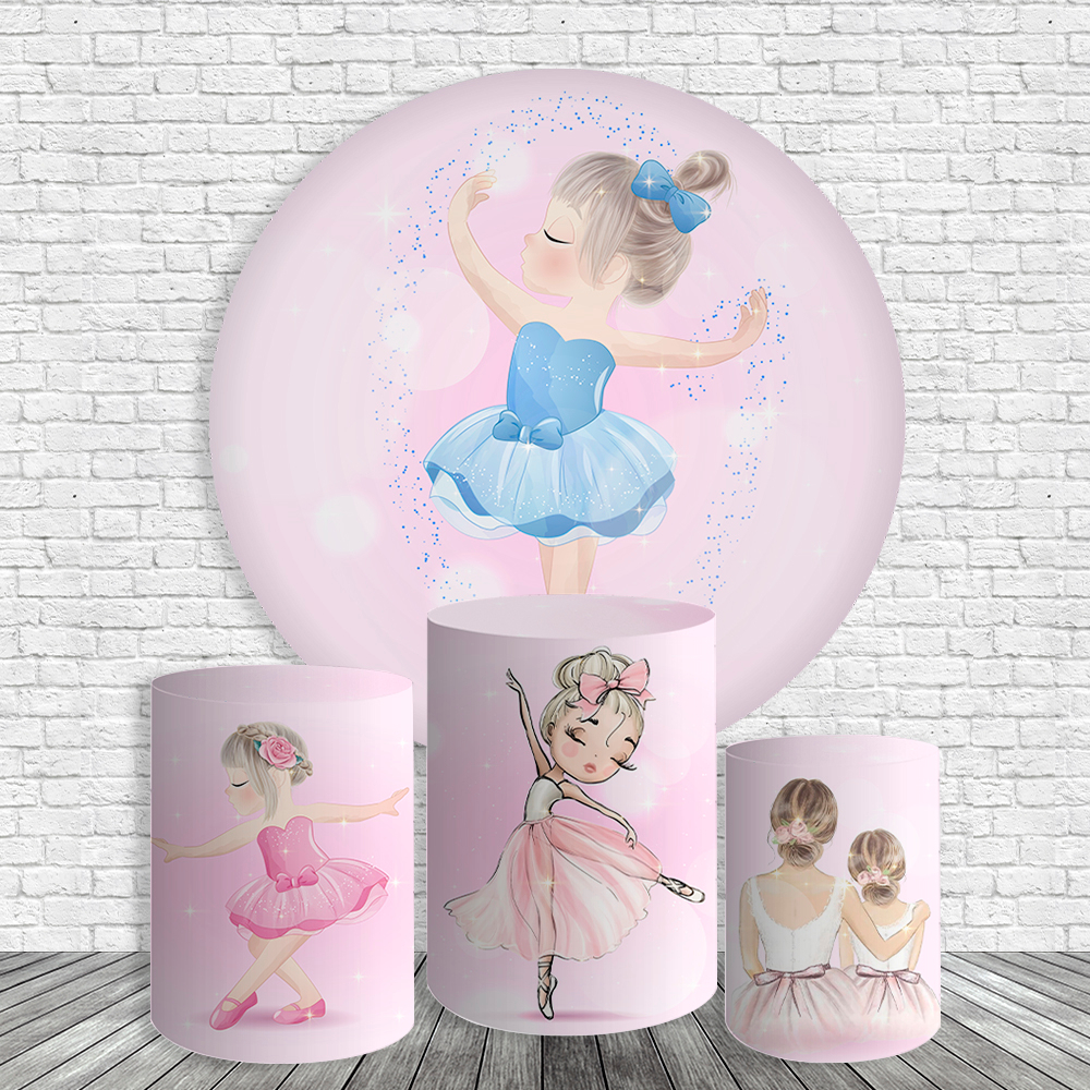 Kit Capas Painel de Festa Pegue e Monte Tema Bailarina Rosa Veste Fácil ...