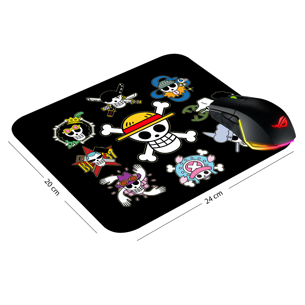 Mouse Pad One Piece Luffy Zoro - Gamer para Computadores e Notebooks