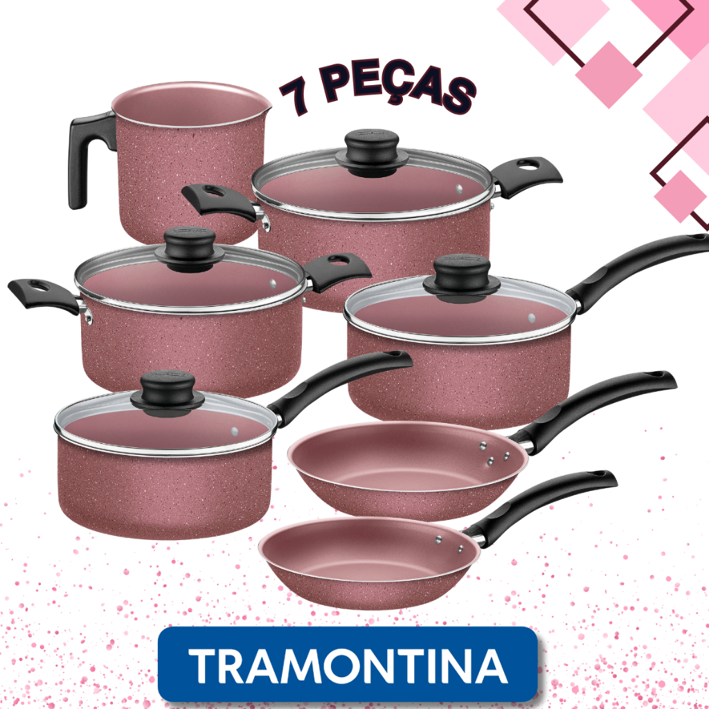 Jogo de Panelas em Alumínio Turim 07 Peças Tramontina - Casa e Mesa -  Produtos de Qualidade para sua cozinha.