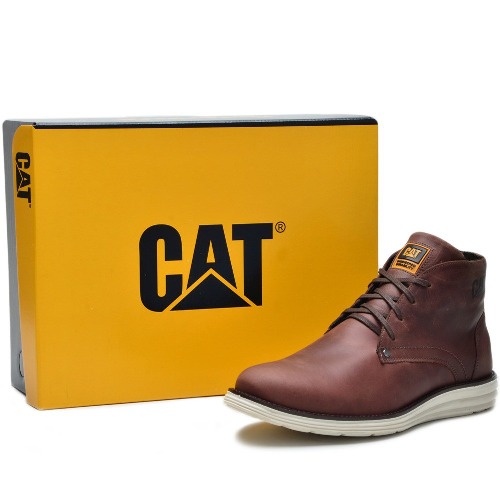 Bota Masculina CAT Caterpillar Sintética Azul Ardósia - MAGAZINE