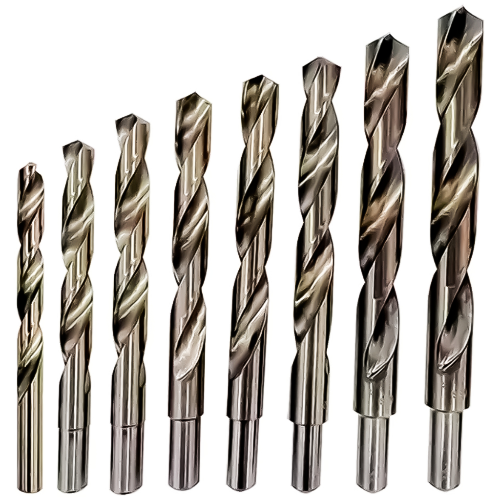 Kit Jogo 8 Brocas Aço Rápido Para Metal 13,14,15,16,17,18,19,20mm Haste Rebaixada Profissional - MTX