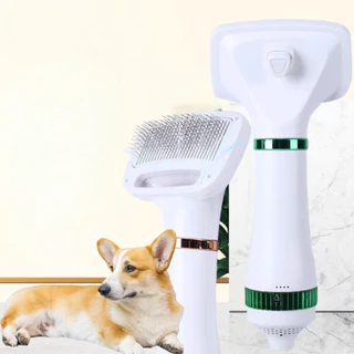 Escova Secadora Pet 2 em 1 Seca Remove Pelos Cachorro Gato Profissional