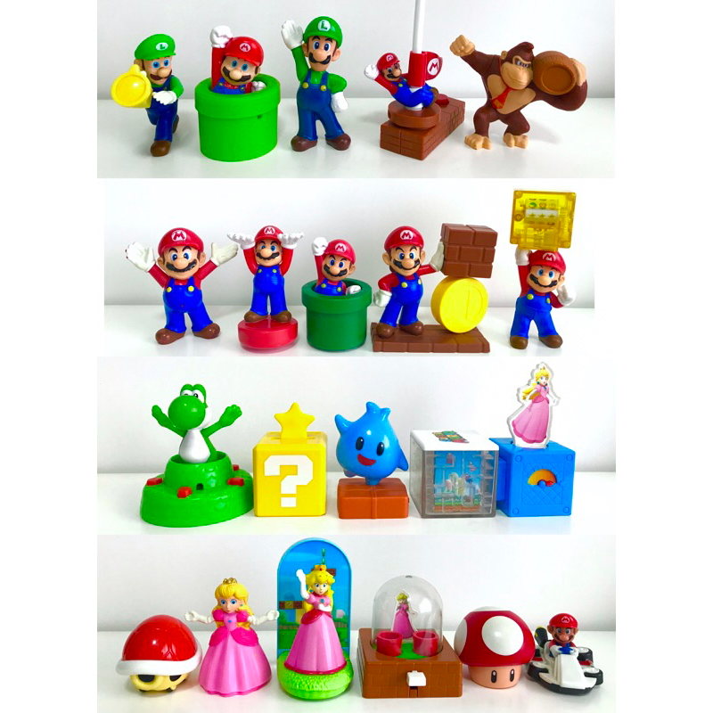 Miniaturas Bonecos Super Mario Bros - Mc Donalds