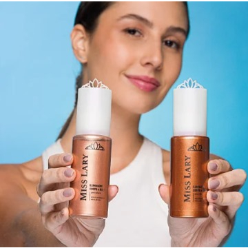 Spray Iluminador Corpo e Rosto - Miss Lary