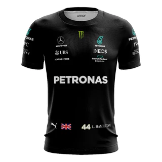 Camisa Camiseta Dry Fit Premium Esporte Formula 1 Equipe Hamilton 2023 Proteção Uv