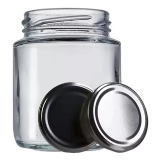 24 Potes Vidro Belém 240ml Bolo e Geleia com Tampa e Lacre