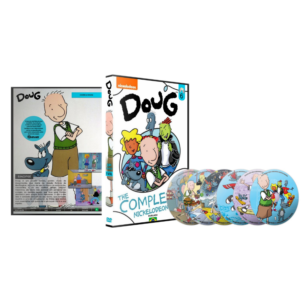 Dvd Doug Fase Nickelodeon Completo Dublado 52 Episódios | Shopee Brasil