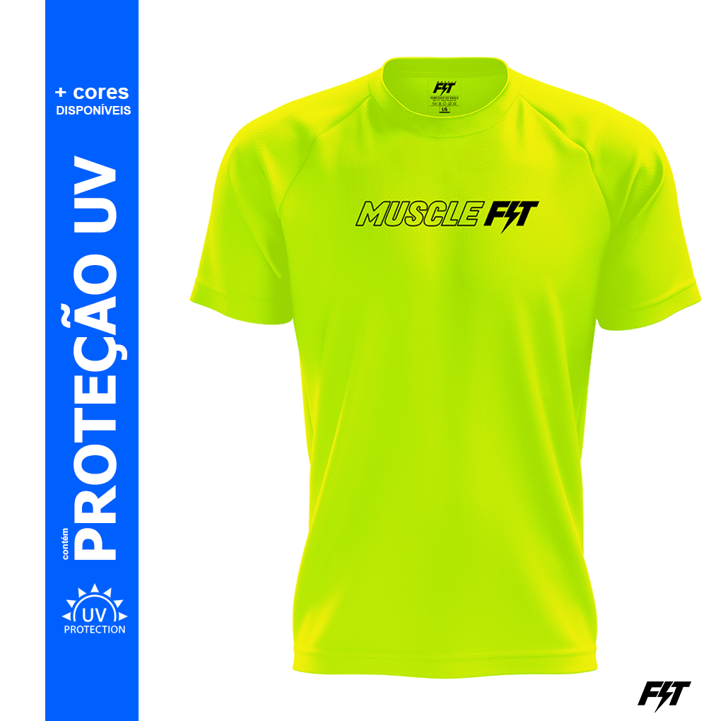 Camiseta Dry Fit Original Modelo Muscle Fit Verde P M G GG XG Pronta ...