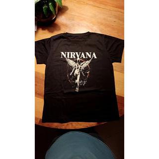 Camiseta Basica Camisa Nirvana Rock N Roll Sound In Utero Angels Unissex