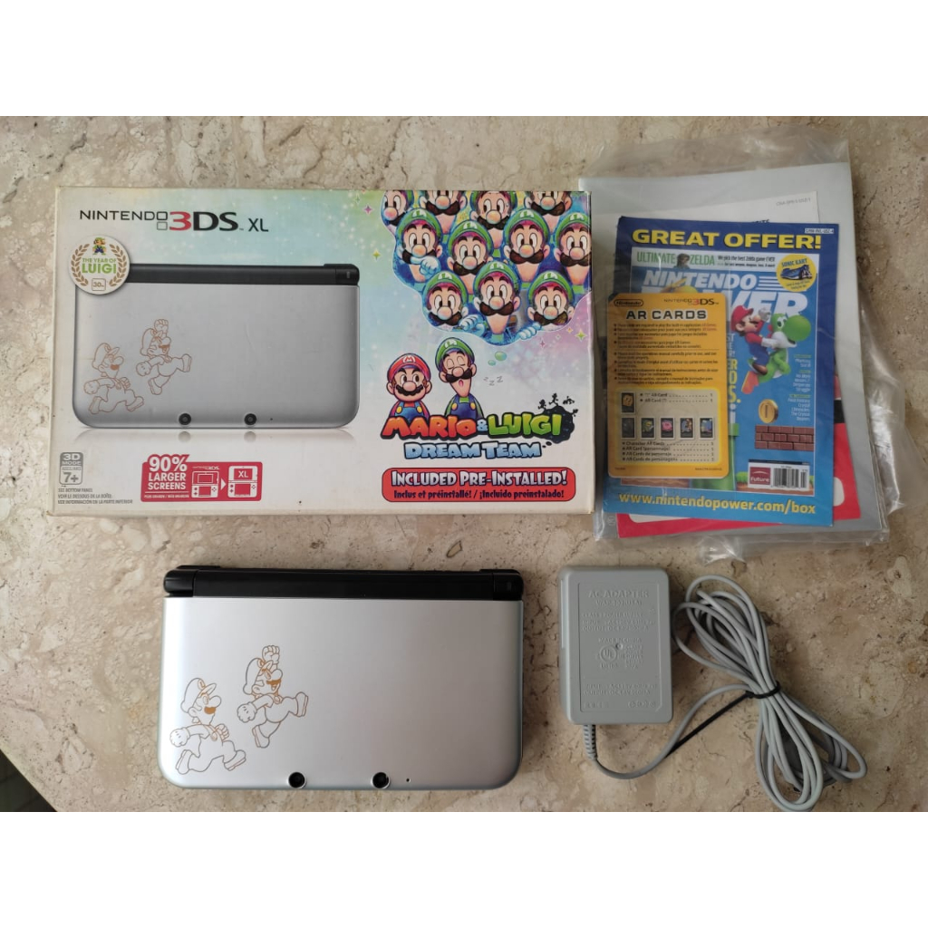 Nintendo 3ds Xl Edi o Especial Mario E Luigi Dream Team Desbloqueado