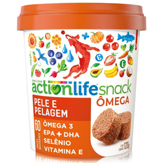 Petisco Spin Fit Actionlife Omega Pele e Pelagem 60 Mini Snacks em Oferta na Shopee