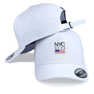 Boné NYC Trucker Hype Aba Curva New York City USA Bandeira EUA NY Original Strapback Fitão