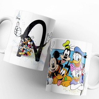 Caneca Letra Inicial do Nome Disney Club do Mickey
