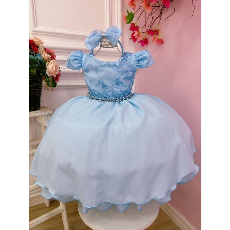 Vestido Cinderela Luxo Azul – Pop Candy
