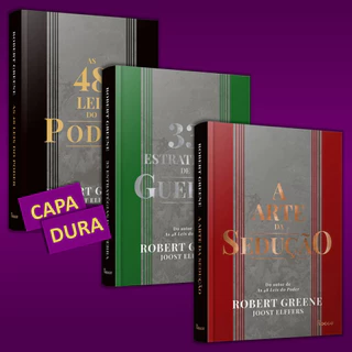 Livro - As 48 Leis Do Poder + 33 Estratégias De Guerra + A Arte Da Sedução - Robert Greene (Novo e Lacrado)