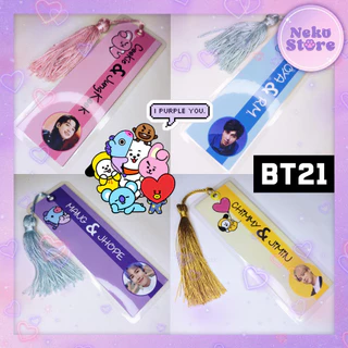 Marca Página BTS x BT21 com e sem Tassel