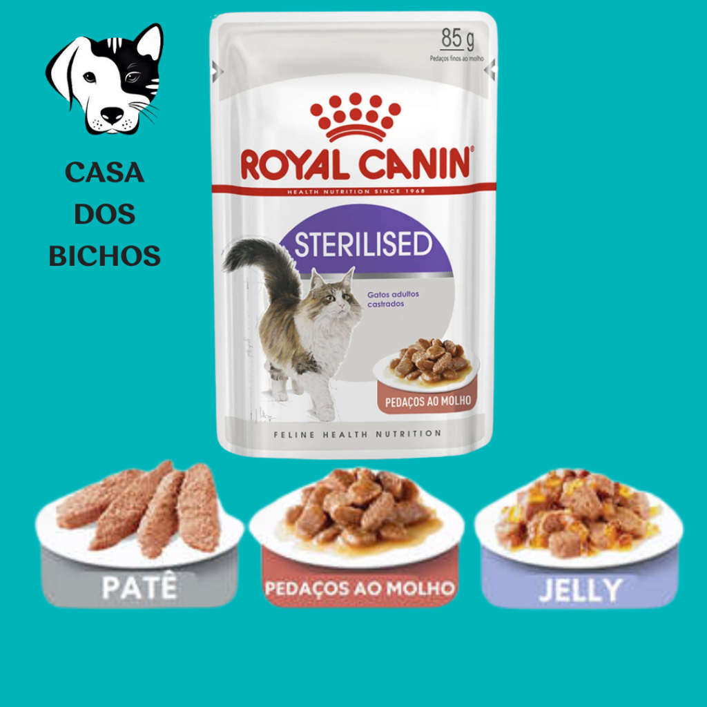 Ração Úmida Lata Royal Canin Veterinary Diet Recovery Cães e Gatos Adultos  195g