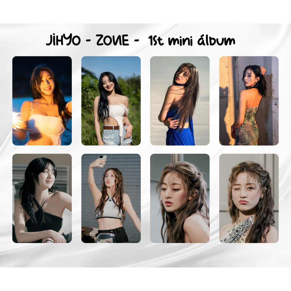 Kpop - JIHYO (TWICE) - Zone 1st mini album - Kit photocards
