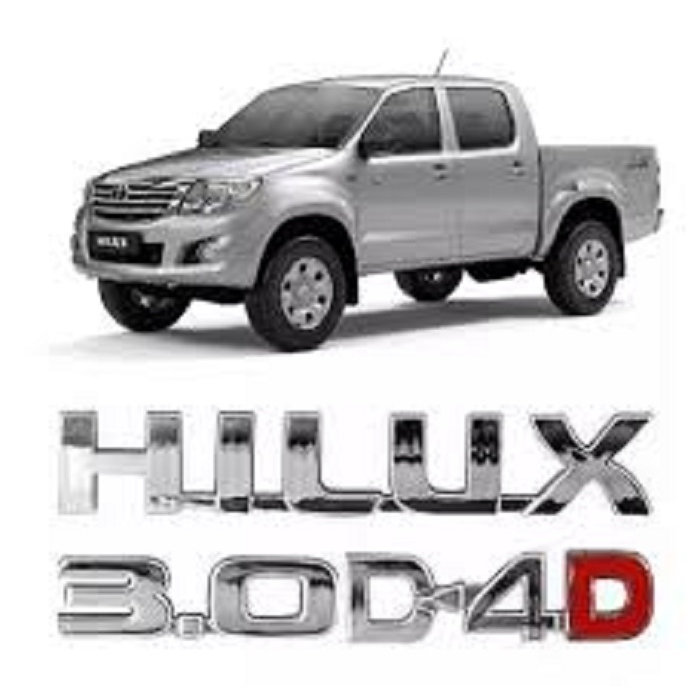 EMBLEMA TOYOTA HILUX + 3.0 + 4D4 | Shopee Brasil