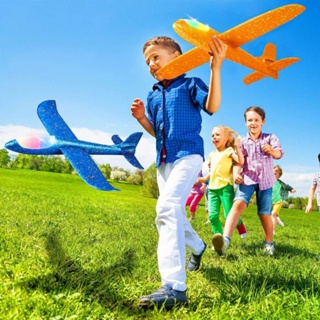 20 pçs mini diy mão jogar voando planador aviões espuma avião jogo