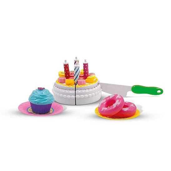 Brinquedo Kit Confeiteira CupCakes Sorvetinho e Bolo Infantil Menina Magic  Toys - Rosa