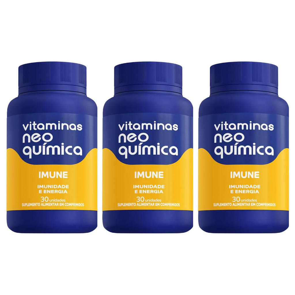 Kit 3 Vitaminas Neo Química Centrotabs Imune Com 30 Comprimidos Imunidade E Energia Shopee Brasil 3959