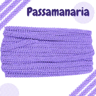 Passamanaria - Fita Galão 10mm - Rolo Com 20 Metros Várias Cores - 91- Fibra e Fio