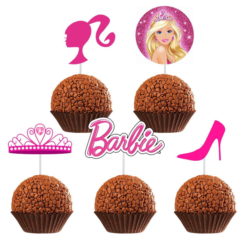 Cake topper barbie 26x15cm