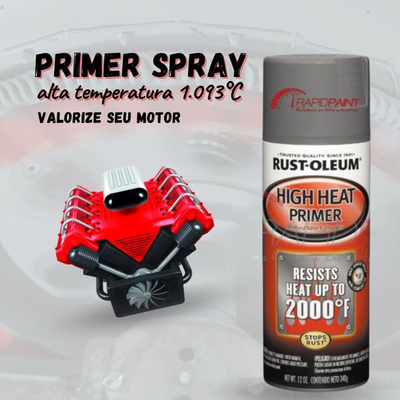 Primer Spray Alta Temperatura 1093C Rust Oleum