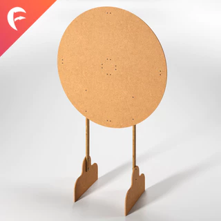 Painel Festa Redondo Liso Decorativo Grande Mdf Cru