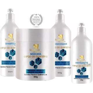Kit Cauterização Carga De Queratina Hábito Profissional