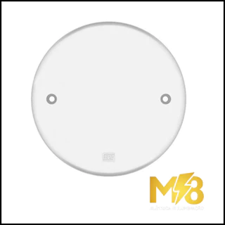 Placa Espelho Tampa 4x4 Cega Redonda Modelo Pollar Radial Tomadas e Interruptores
