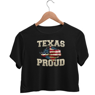 Blusinha Feminina Cowboy Country Boiadeira Te.xas Proud Acadeia Treino Corrida Agro