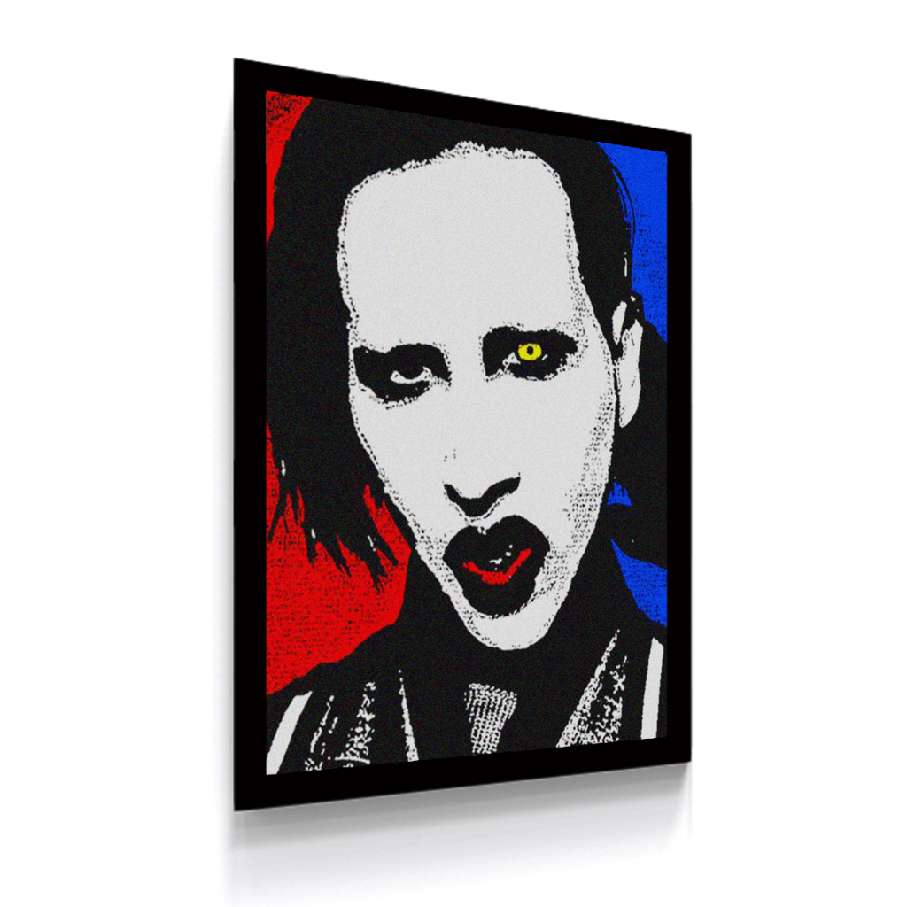 00s デッドストック marilyn manson 大判ポスター Quadro Decorativo Poster Banda Marilyn Manson Metal Industrial A3