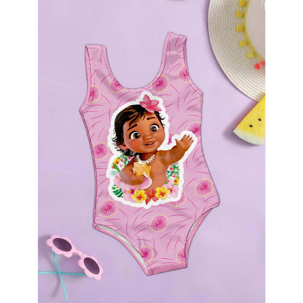 Body Maio Suplex Infantil Temático Moana Baby - JOANINHA BABY