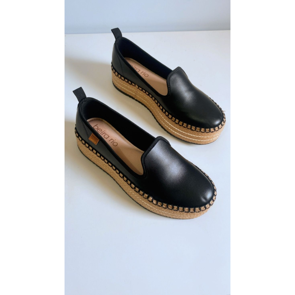 Slip on best sale flatform beira rio