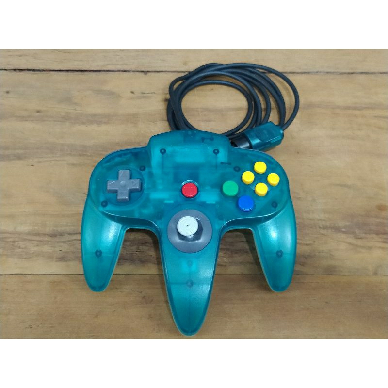 Controle Clear Blue N64 Japonês P/ Nintendo 64 Original