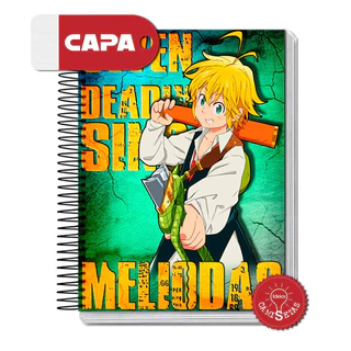 Caderno Nanatsu No Taizai Seven Deadly Sins Meliodas Elisazeth Escanor Gowther King Ban Diane Merlin Os Sete Pecados Capitais Anime