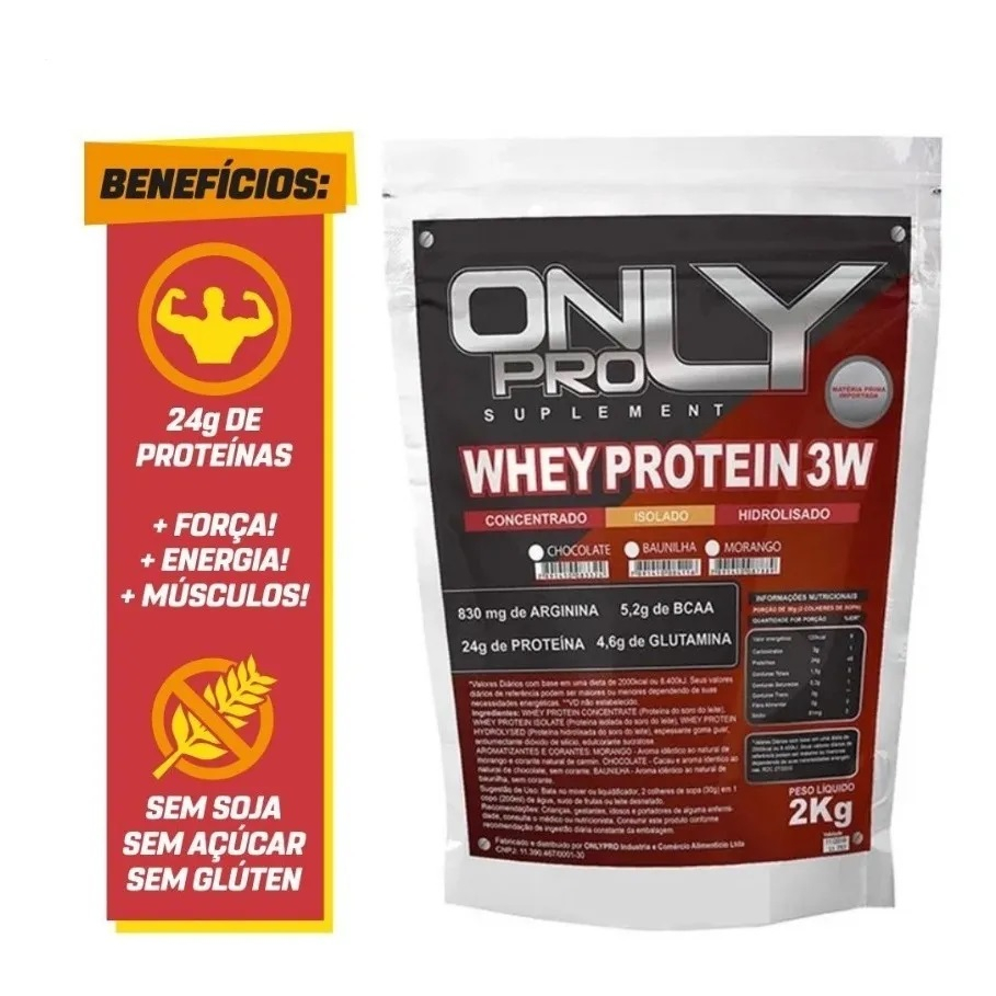 Whey Protein 3W concentrado 2 kg