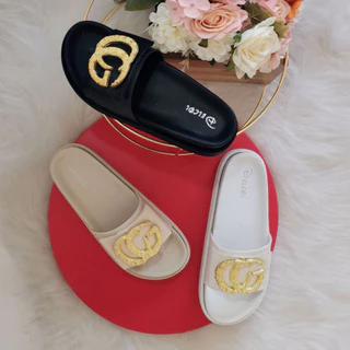 Mulheres Chinelo Sandália Slide Nuvem PROMOÇÃO | Delcol decoração douradas ref:910-2