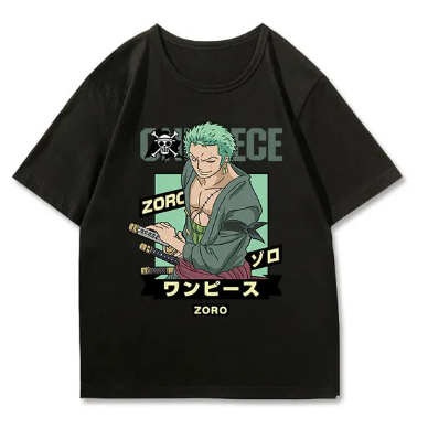 Camiseta Anime One Piece Personagem Roronoa Zoro Bermuda Zoro Novo!