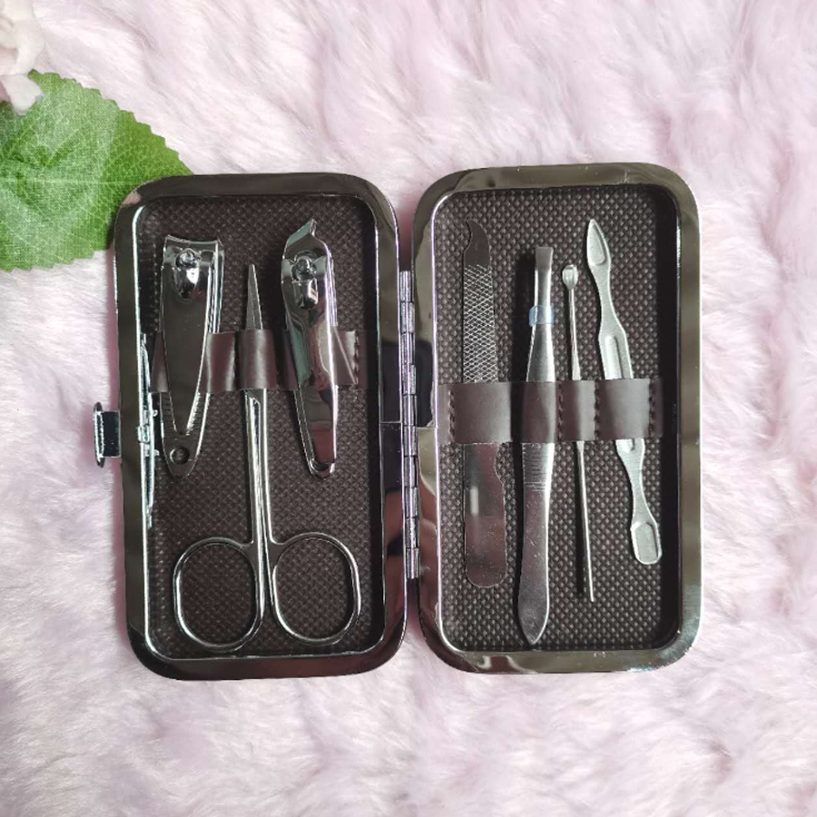 Kit Cortador De Unha Manicure Portatil Estojo Pinca Tesoura