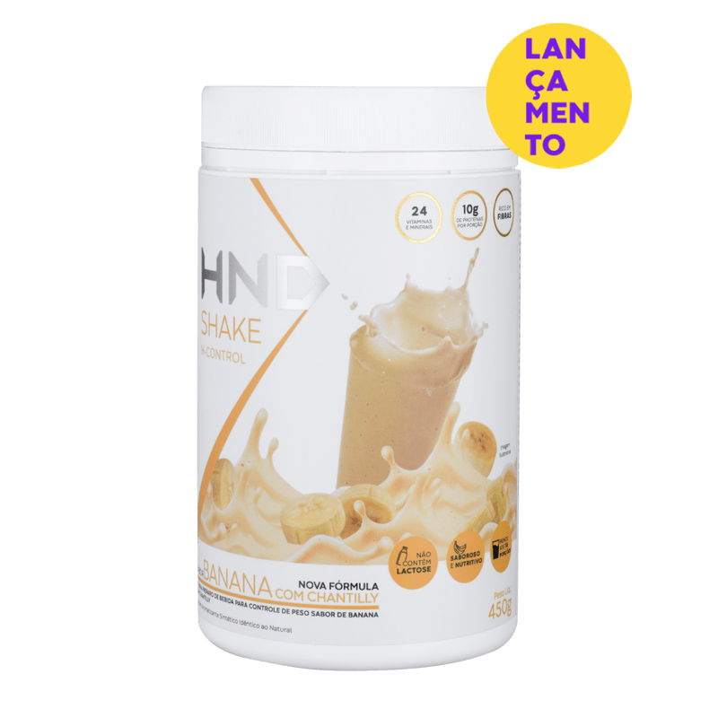 Shake Sabor Banana Zero Lactose Para Controle de Peso HND 450g