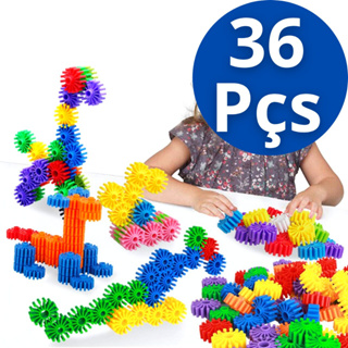 Jogo De Montar Plakt Com 84 Peças Blocos Brinquedo Educativo - Carrefour