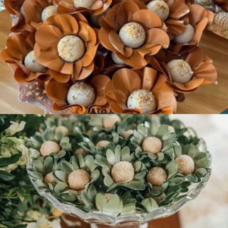 100 Forminhas Para Doces Modelo Margarida E Peônia Jufiori