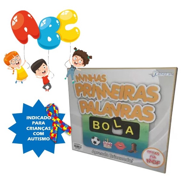 Jogo PedagÓgico Brinquedo Infantil Minhas Primeiras Palavras Em Mdf Shopee Brasil