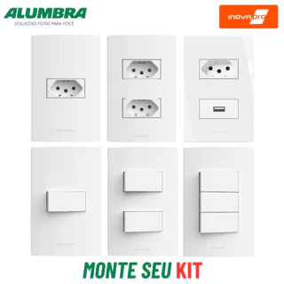 Interruptor e Tomada Inova Pro ALUMBRA Interruptores Simples e Tomadas 10A e 20A