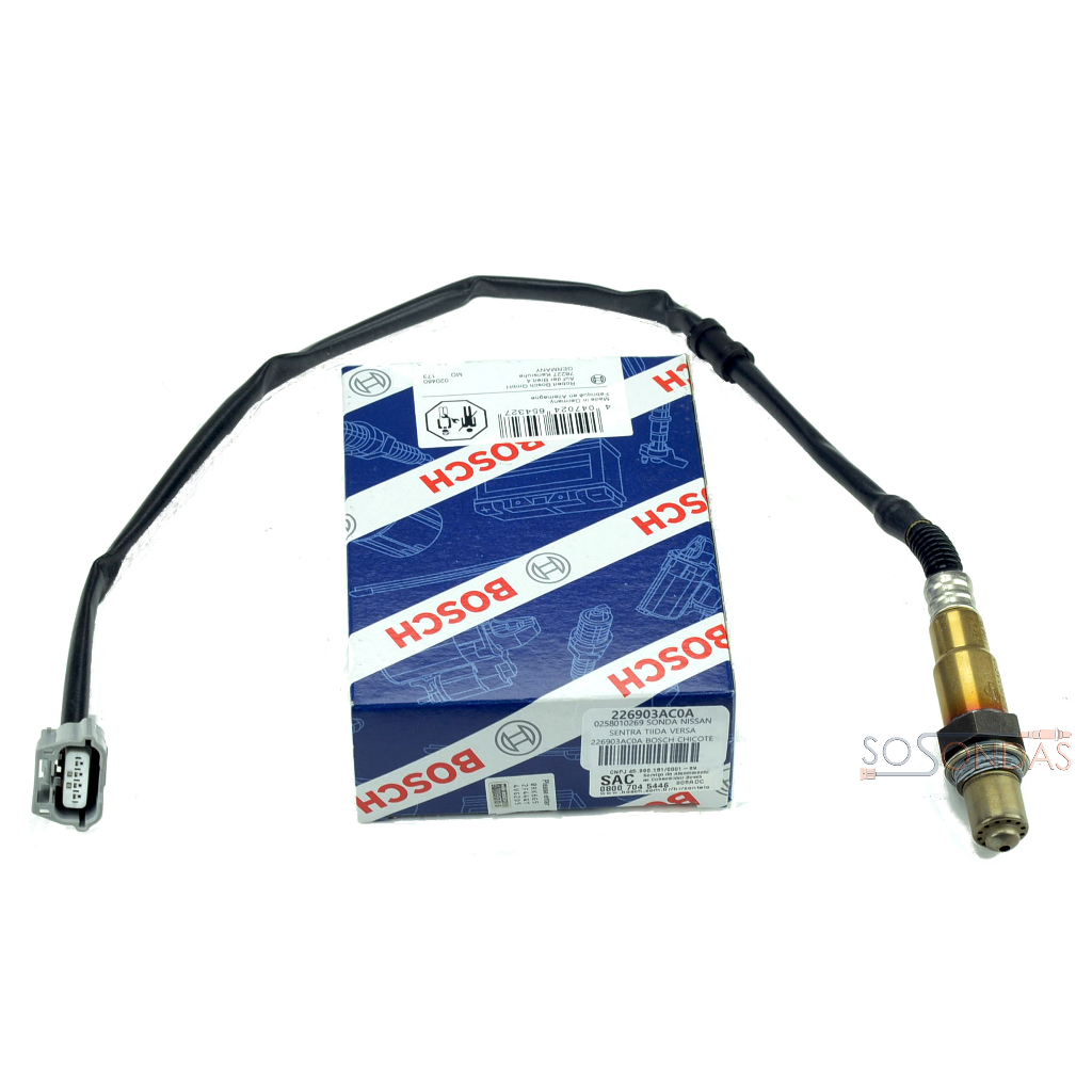 Sonda Lambda Original Bosch Nissan Versa March 1.6 16v Pós Sonda Lambda Original Bosch Nissan Versa March 1.6 16v Pós