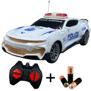Carrinho Controle Remoto Policia Ranger Bateria